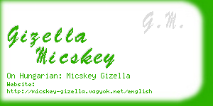 gizella micskey business card